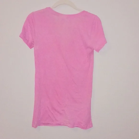 PINK Victoria's Secret Bright Pink Tee - Picture 3 of 3